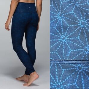 Lululemon Wunder Under Exploded Sashico Star Inkwell Leggings